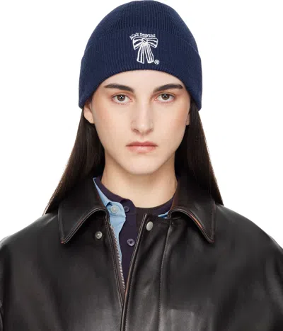 Acne Studios Navy Merino Wool Beanie
