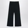 Acne Studios Navy Blue Pinstripe Trousers In Blue