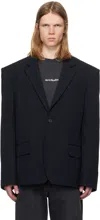 Acne Studios Navy Relaxed Fit Blazer In Bg3 Navy