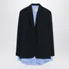 Acne Studios Layered Suit Jacket In Black