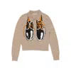 Acne Studios Yak Wool Polo Sweater In White