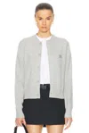 Acne Studios Cardigan In Light Grey Melange