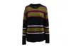 Acne Studios Nima Striped Knit Sweater In Multicolor Wool In Multi