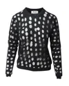 Acne Studios Ninah Dots Jumper In Black Cotton Blend In Black