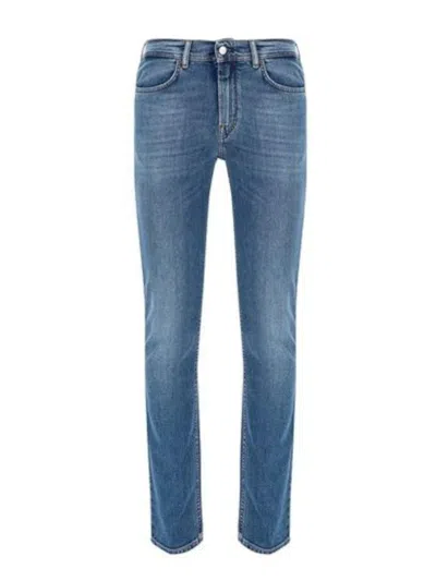 Acne Studios North Mid-rise Jeans In Mid Blue