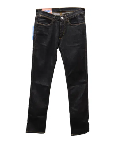 Acne Studios North Slim Fit Jeans In Black Cotton