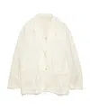 Acne Studios Notched-collar Single-breasted Blazer In White