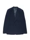 Acne Studios Notched-lapel Jacket In Blue