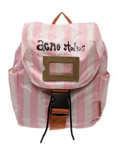 Pre-owned Acne Studios Nylon Backpack In Pink