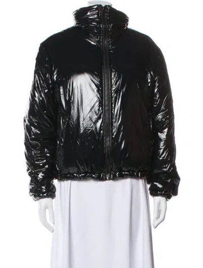 Pre-owned Acne Studios Nylon Biker Jacket In Black