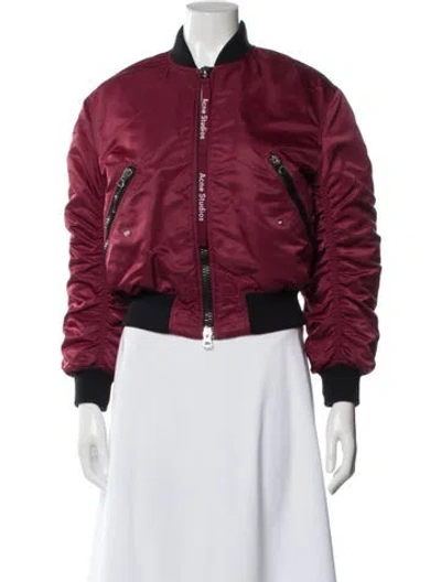 Pre-owned Acne Studios Nylon Bomber Jacket In Multi