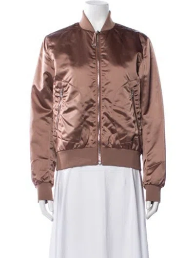 Pre-owned Acne Studios Nylon Bomber Jacket In Neutrals