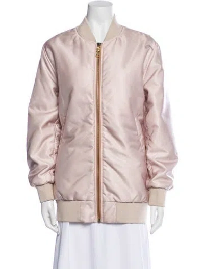 Pre-owned Acne Studios Nylon Bomber Jacket In Pink