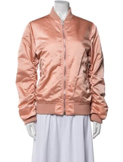 Pre-owned Acne Studios Nylon Bomber Jacket In Pink