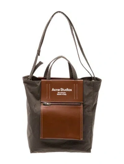 Pre-owned Acne Studios Nylon Bucket Bag In Multi