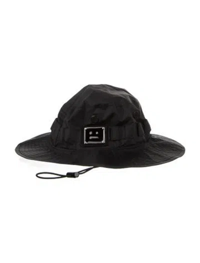 Pre-owned Acne Studios Nylon Bucket Hat In Black