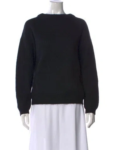 Pre-owned Acne Studios Nylon Crew Neck Sweater In Black