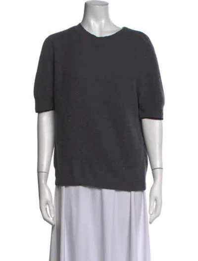 Pre-owned Acne Studios Nylon Crew Neck Sweater In Grey