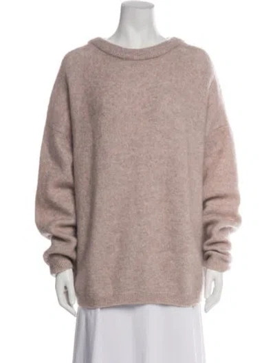 Pre-owned Acne Studios Nylon Crew Neck Sweater In Neutrals