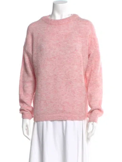 Pre-owned Acne Studios Nylon Crew Neck Sweater In Pink
