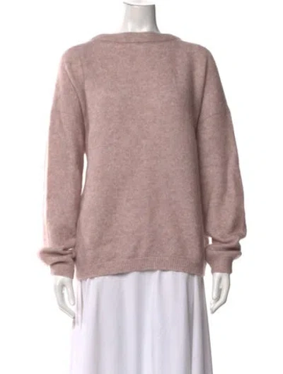 Pre-owned Acne Studios Nylon Crew Neck Sweater W/ Tags In Pink