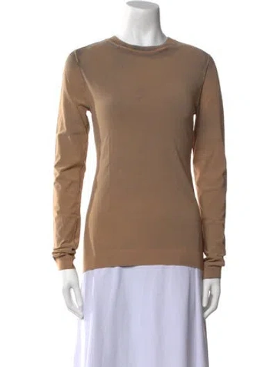 Pre-owned Acne Studios Nylon Crew Neck Sweatshirt In Neutral