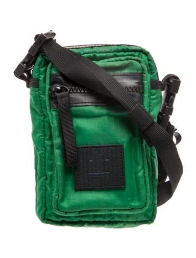 Pre-owned Acne Studios Nylon Crossbody Bag In Green