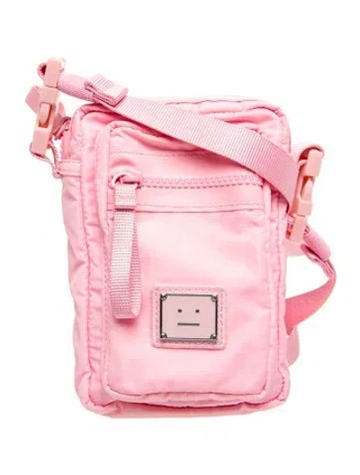Pre-owned Acne Studios Nylon Crossbody Bag In Pink