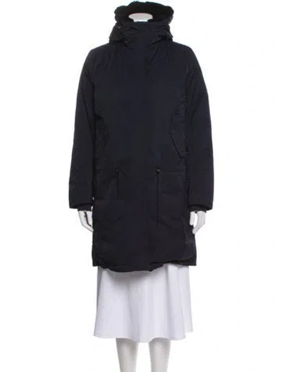 Pre-owned Acne Studios Nylon Down Coat In Blue