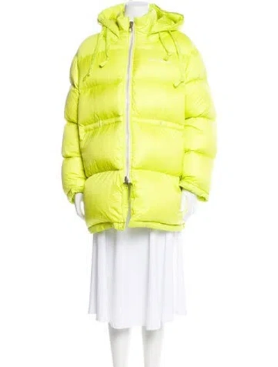Pre-owned Acne Studios Nylon Down Jacket In Yellow