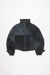Acne Studios Ombré Bomber Jacket In Stone Black