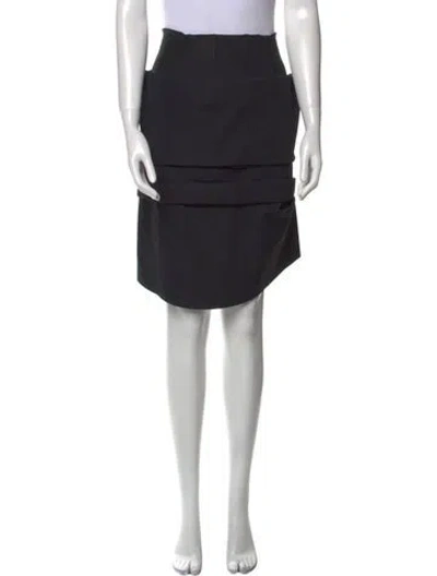 Pre-owned Acne Studios Nylon Knee-length Skirt In Black