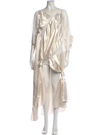 Pre-owned Acne Studios Nylon Long Dress In Neutral