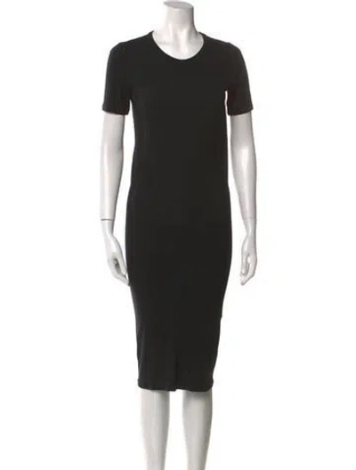 Pre-owned Acne Studios Nylon Midi Length Dress In Black