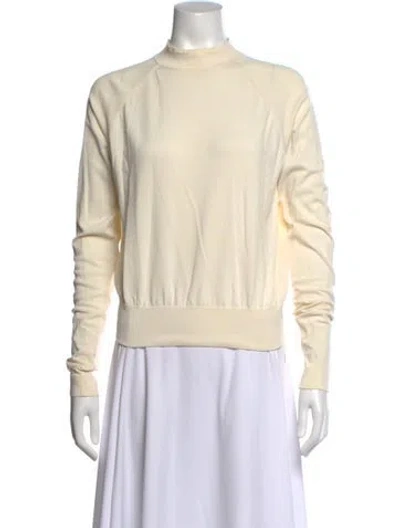 Pre-owned Acne Studios Nylon Mock Neck Sweatshirt In Neutral