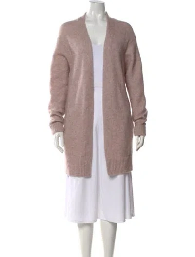 Pre-owned Acne Studios Nylon Open Front Sweater In Pink