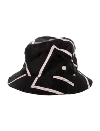 Pre-owned Acne Studios Nylon Patterned Bucket Hat In Multi