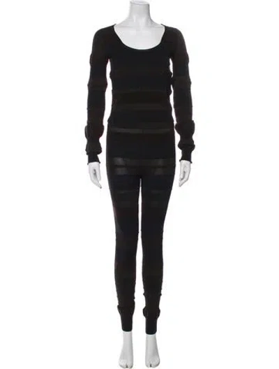 Pre-owned Acne Studios Nylon Ruffle Embellishment Pant Set In Multi