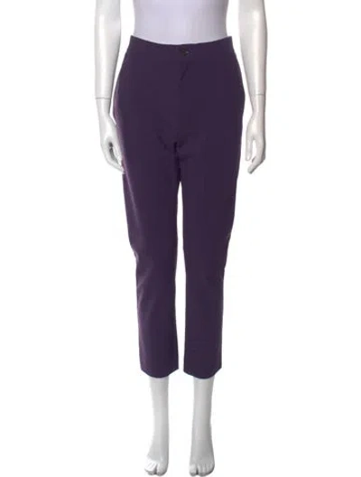 Pre-owned Acne Studios Nylon Straight Leg Pants In Purple