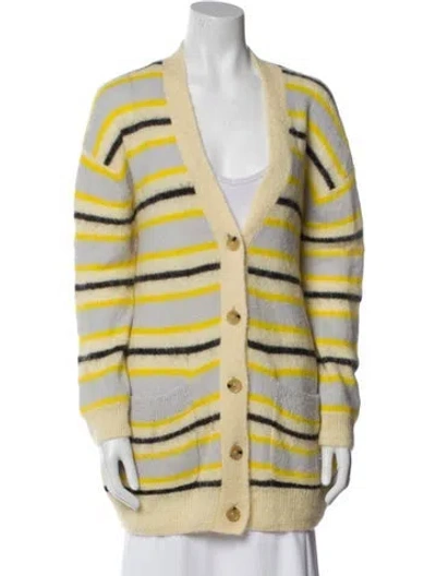 Pre-owned Acne Studios Nylon Striped Sweater In Multi