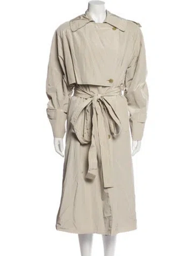 Pre-owned Acne Studios Nylon Trench Coat In Neutral