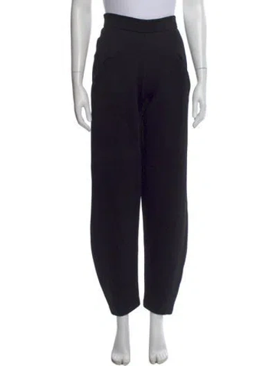 Pre-owned Acne Studios Nylon Wide Leg Pants In Black