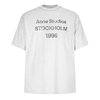 Pre-owned Acne Studios O1g2r1mq0324 T-shirt In Grey