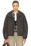 Acne Studios Odilla Bomber Jacket In Brown