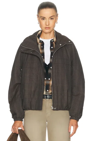 Acne Studios Odilla Bomber Jacket In Brown