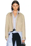 Acne Studios Odossa Twill Trench Jacket In Neutral