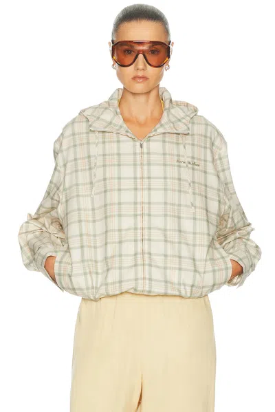 Acne Studios Ofass Summery Check Jacket In Multi