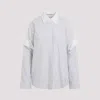 Acne Studios Off White Button-up Layered Shirt In Off White