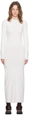 Acne Studios Long Sleeve Maxi Dress In Aeg Off White