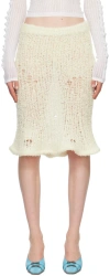 Acne Studios Off-white Flared Midi Skirt In Off White